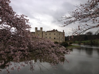 Moated Leeds castle picture