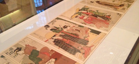 Utamaro woodcut prints at Two Temple Place Fitzwilliam Museum